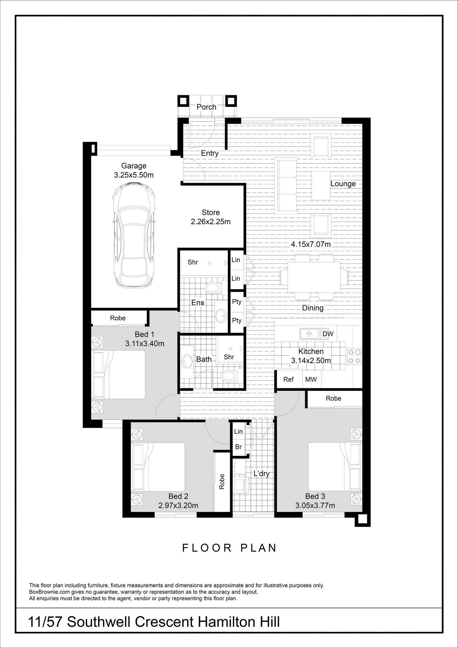 Floorplan of Homely house listing, 11/57 Southwell Crescent, Hamilton Hill WA 6163