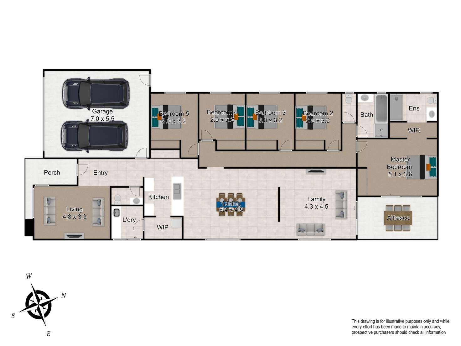 Floorplan of Homely house listing, 22 Monica Way, Beaconsfield VIC 3807