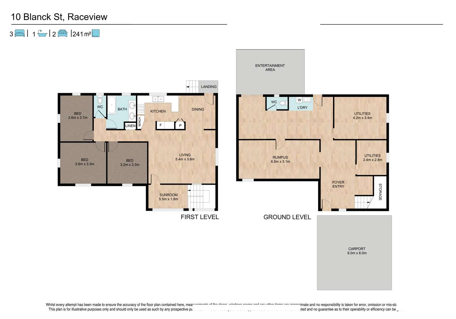 Floorplan of Homely house listing, 10 Blanck Street, Raceview QLD 4305