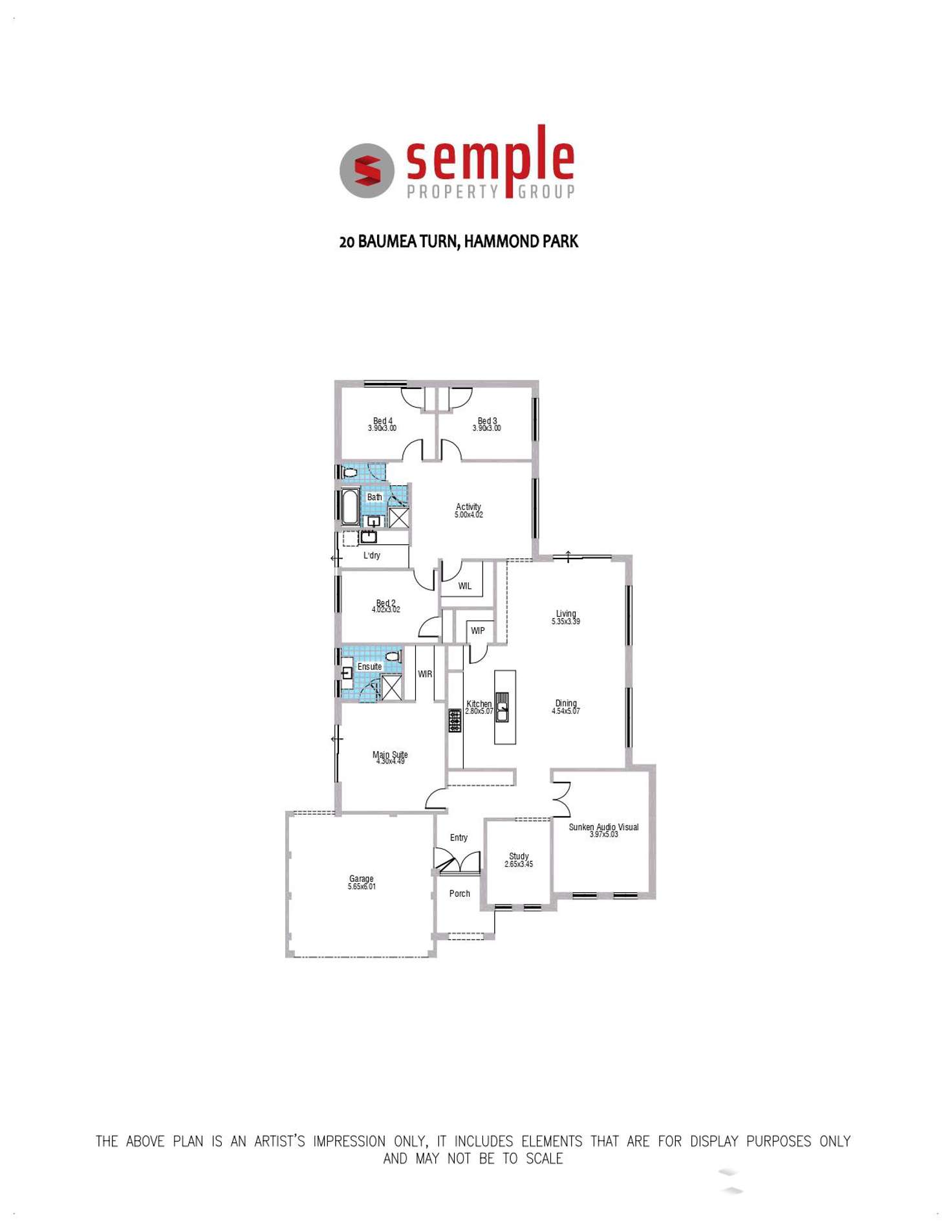Floorplan of Homely house listing, 20 Baumea Turn, Hammond Park WA 6164