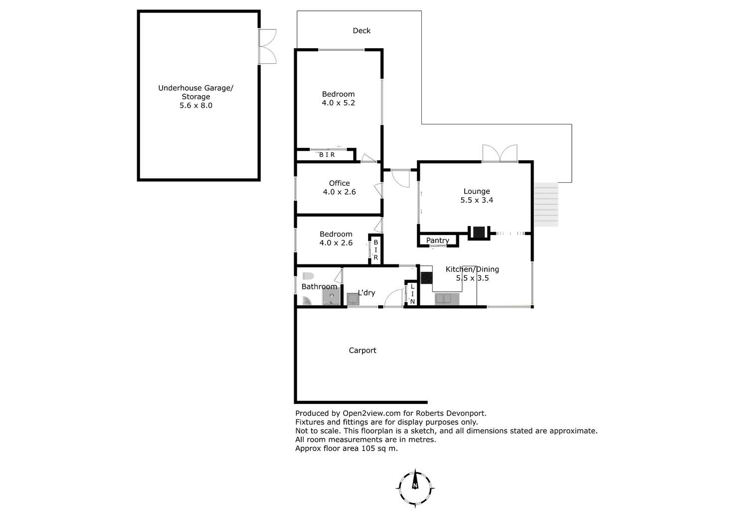 Floorplan of Homely house listing, 13 Weemala Lane, Miandetta TAS 7310