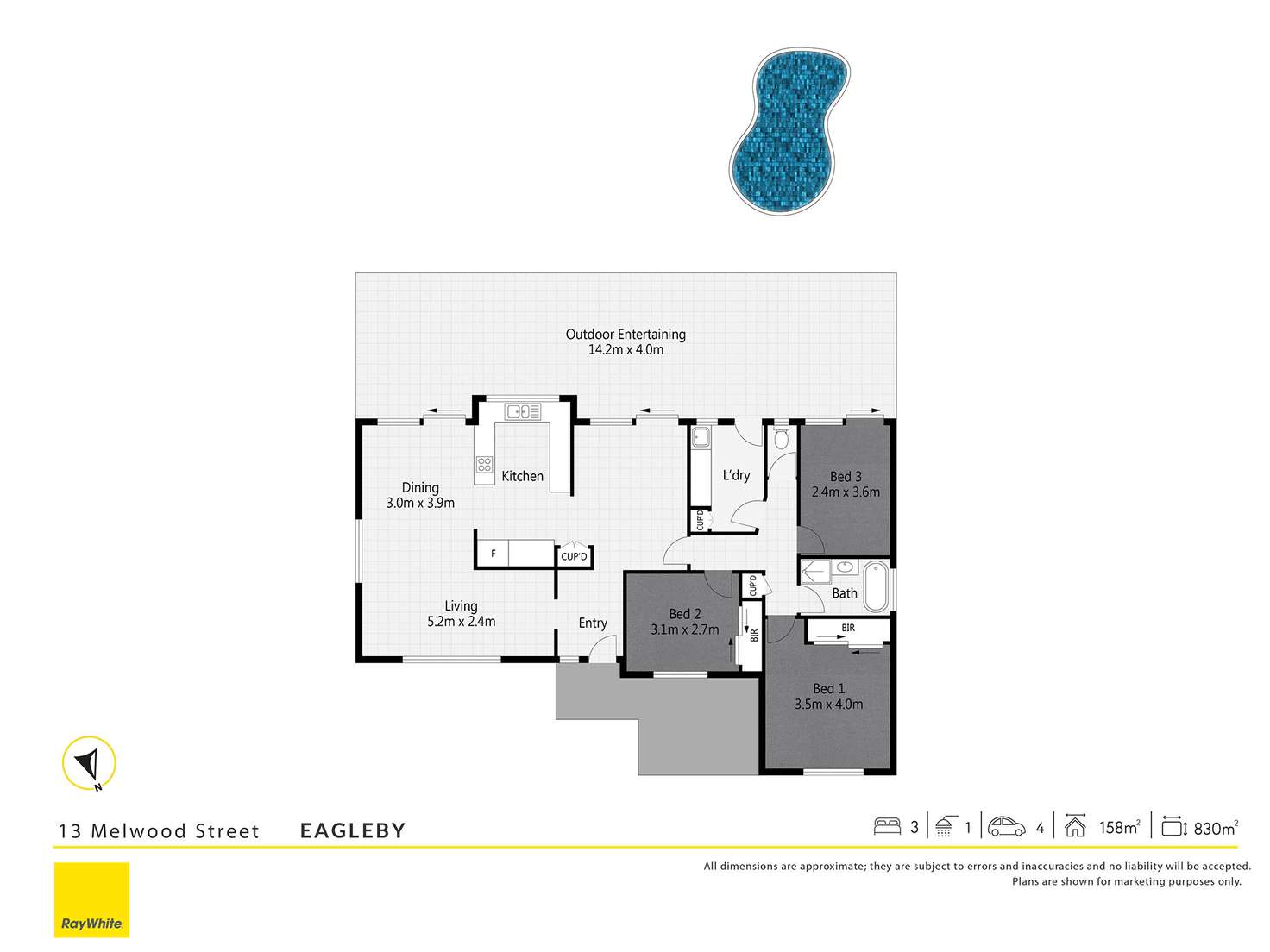 Floorplan of Homely house listing, 13 Melwood Street, Eagleby QLD 4207