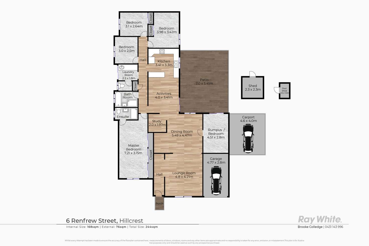 Floorplan of Homely house listing, 6 Renfrew Street, Hillcrest QLD 4118