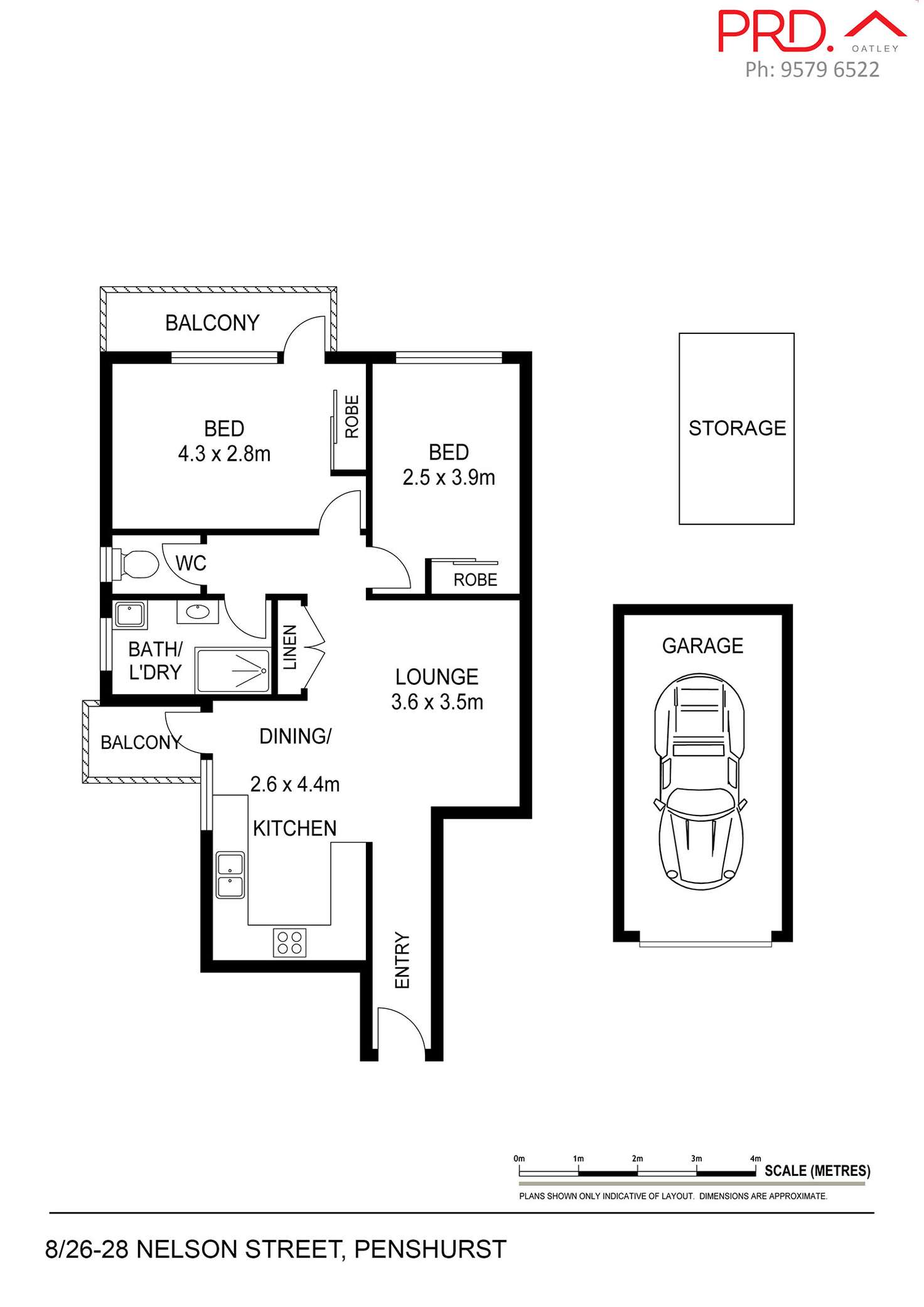 Floorplan of Homely unit listing, 8/26-28 Nelson Street, Penshurst NSW 2222
