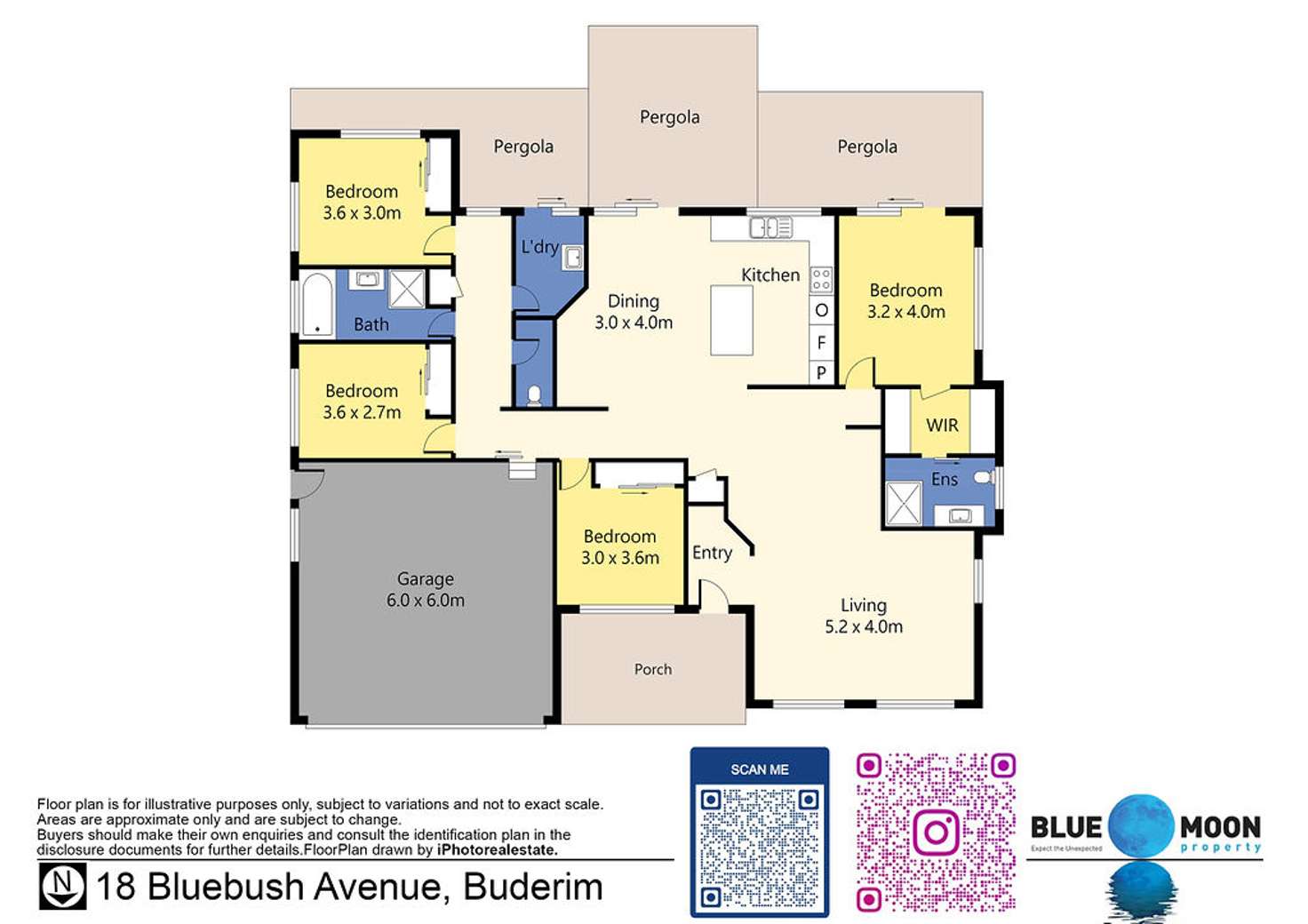 Floorplan of Homely house listing, 18 Bluebush Avenue, Buderim QLD 4556
