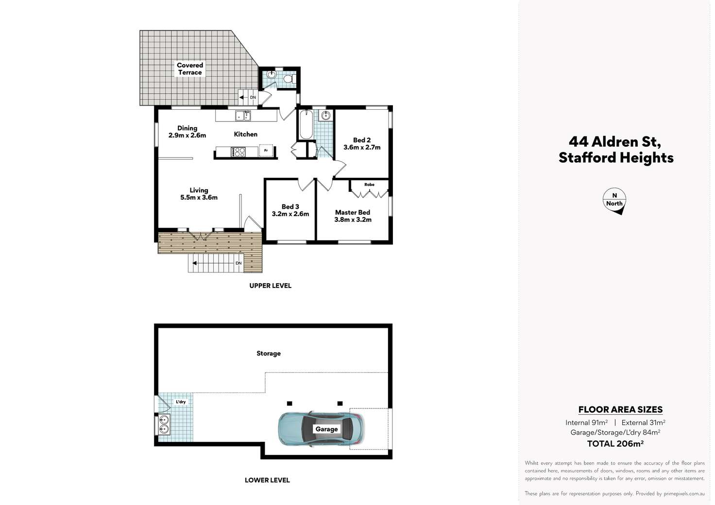 Floorplan of Homely house listing, 44 Aldren Street, Stafford Heights QLD 4053