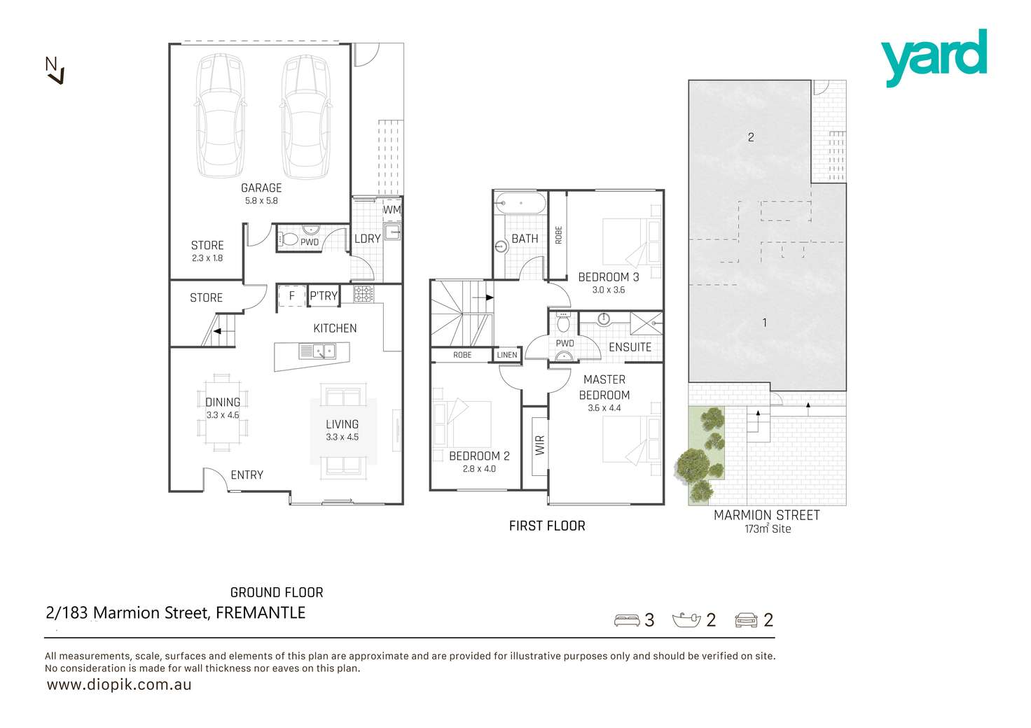 Floorplan of Homely house listing, 2/183 Marmion Street, Fremantle WA 6160