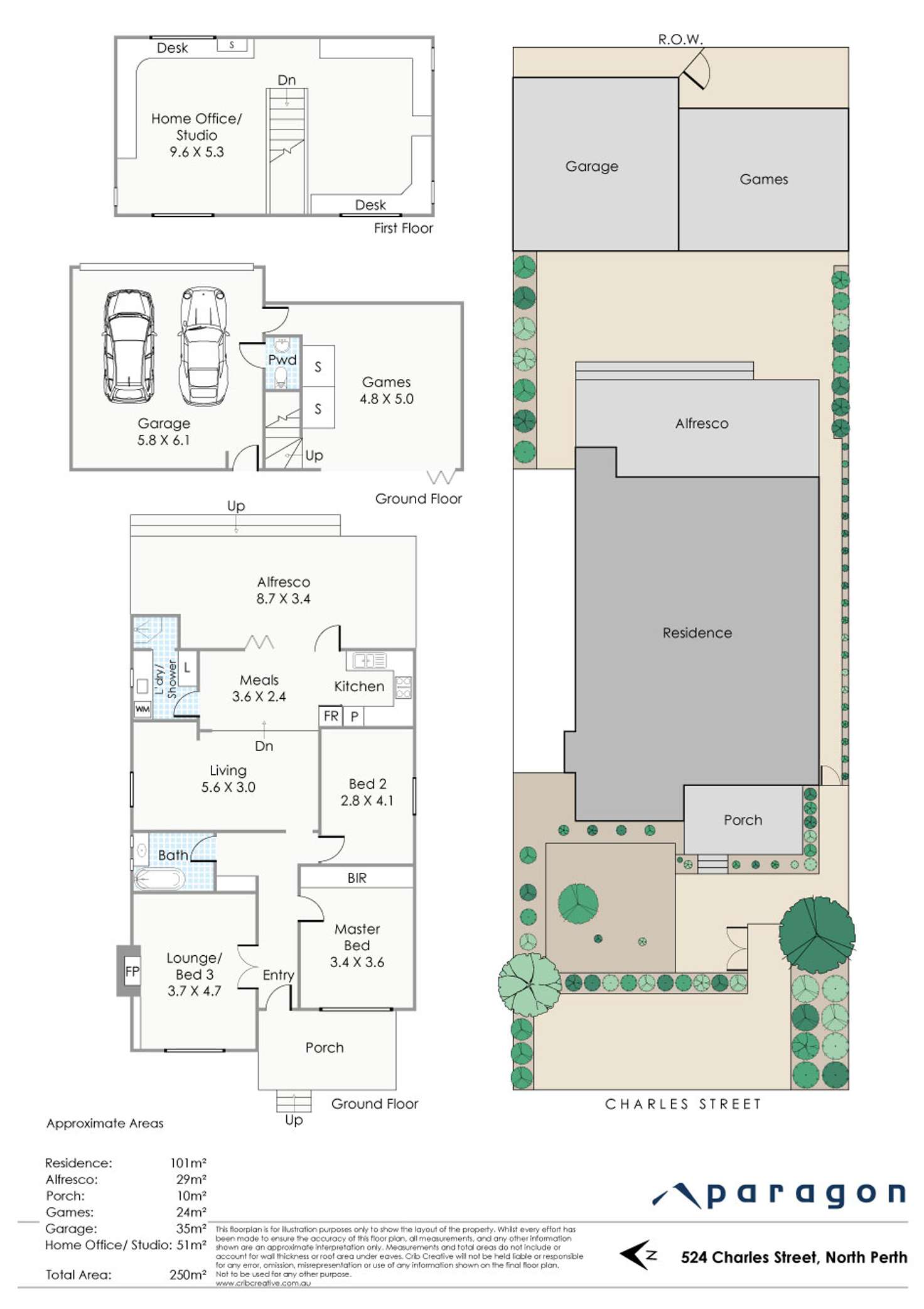Floorplan of Homely house listing, 524 Charles Street, North Perth WA 6006