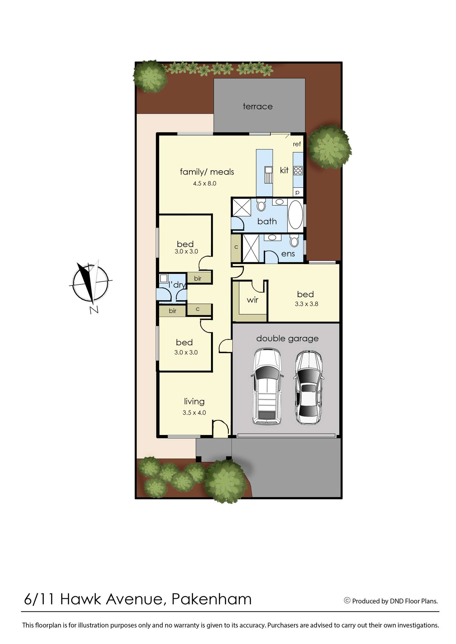 Floorplan of Homely unit listing, 6/11 Hawk Avenue, Pakenham VIC 3810