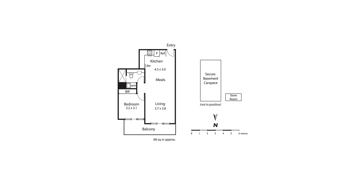 Floorplan of Homely apartment listing, 201/3 Remington Drive, Highett VIC 3190