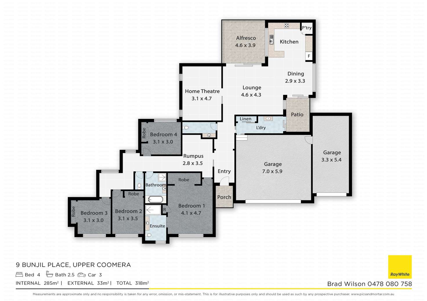 Floorplan of Homely house listing, 9 Bunjil Place, Upper Coomera QLD 4209