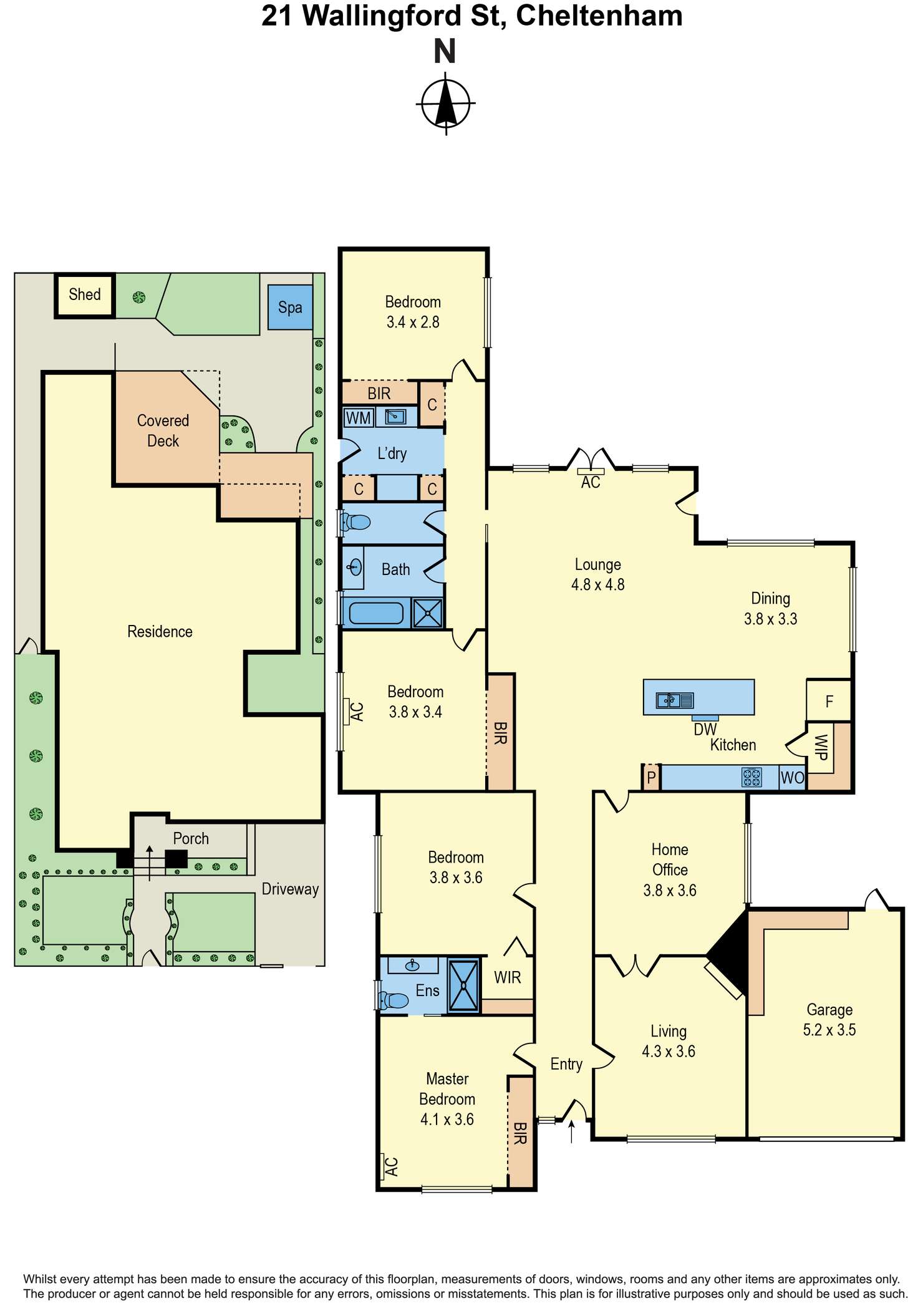 Floorplan of Homely house listing, 21 Wallingford Street, Cheltenham VIC 3192