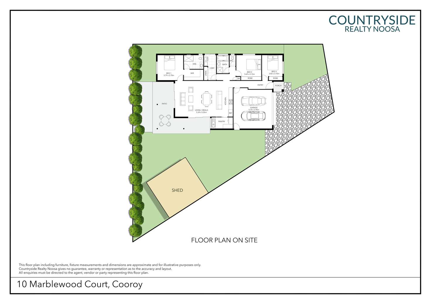 Floorplan of Homely house listing, 10 Marblewood Court, Cooroy QLD 4563