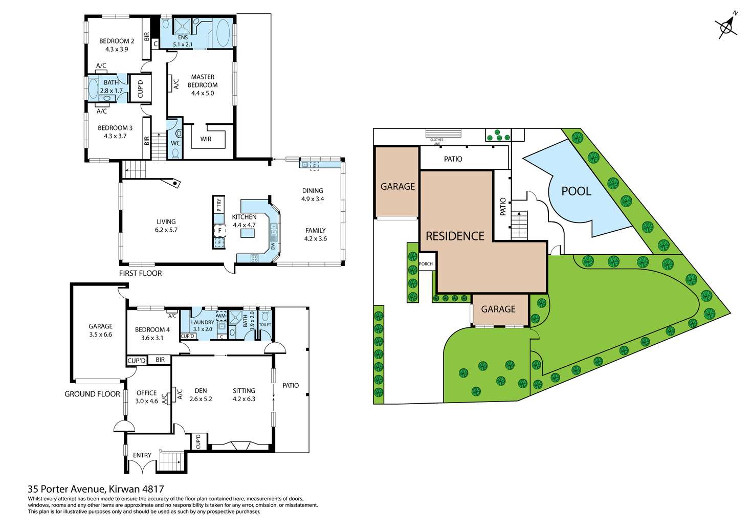 Floorplan of Homely house listing, 35 Porter Avenue, Kirwan QLD 4817