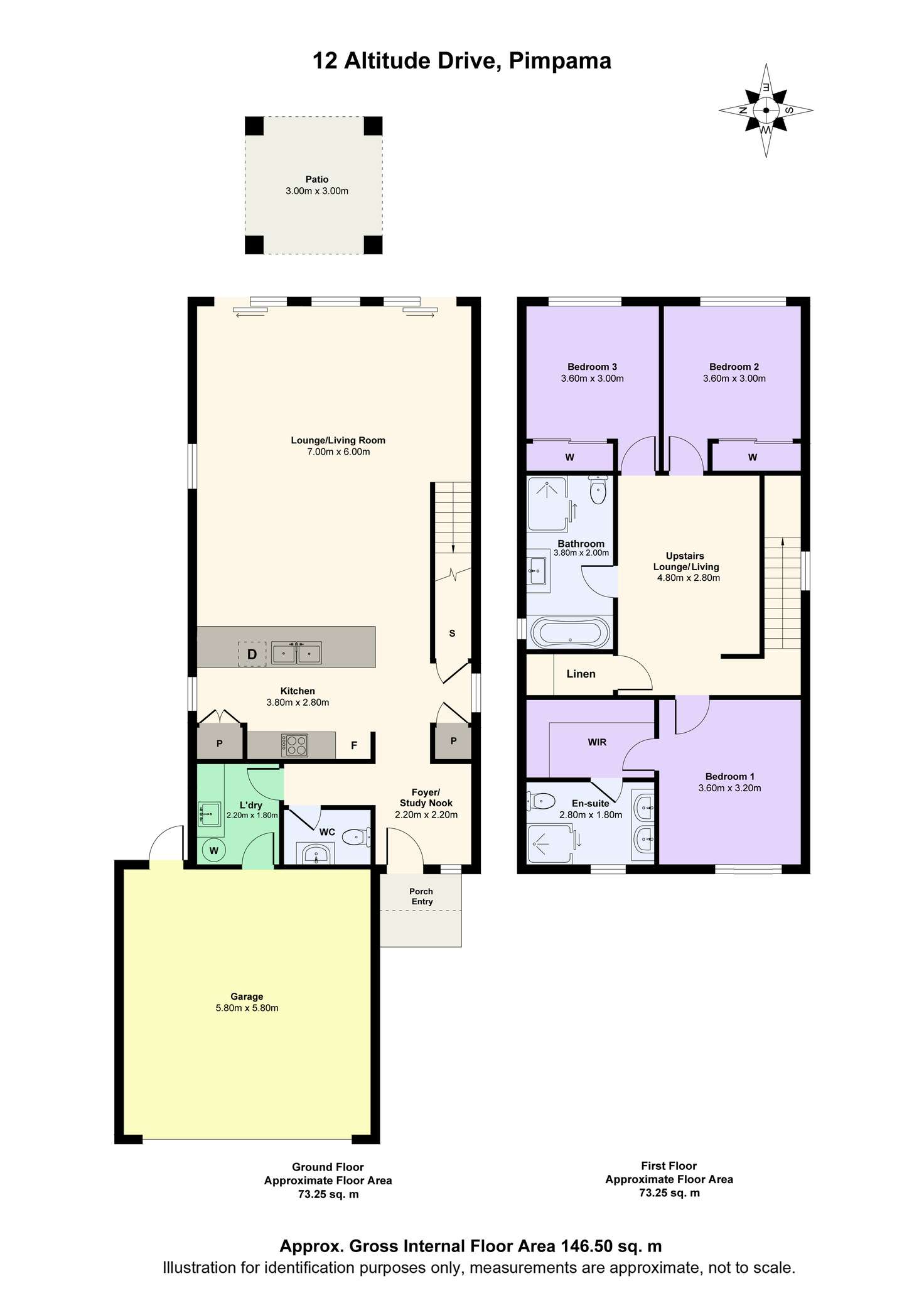 Floorplan of Homely house listing, 12 Altitude Drive, Pimpama QLD 4209