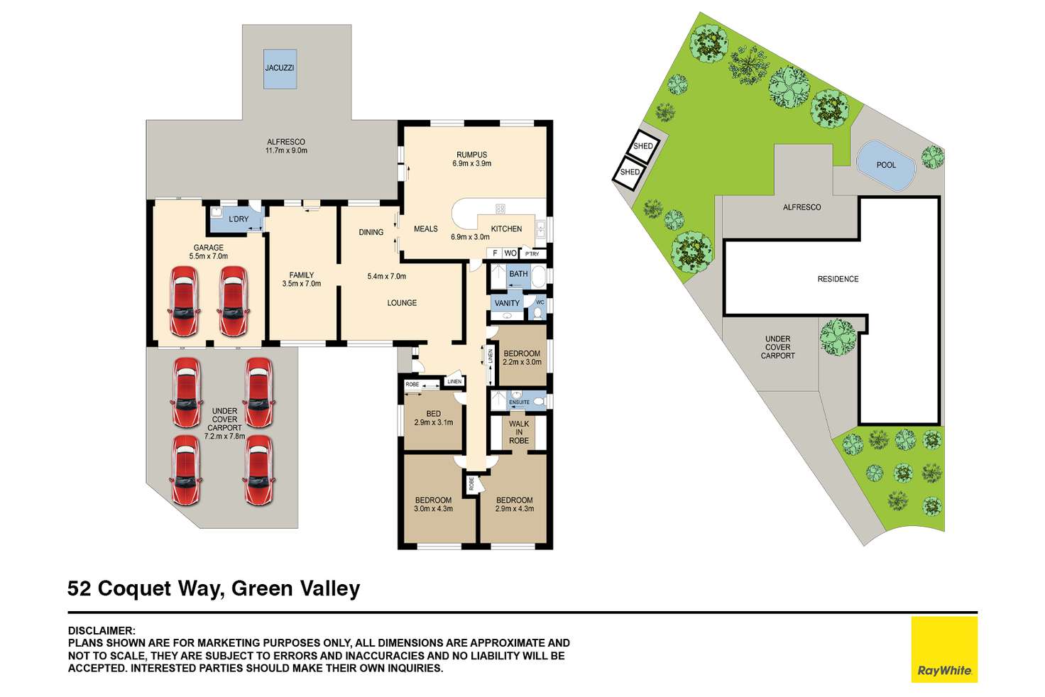Floorplan of Homely house listing, 52 Coquet Way, Green Valley NSW 2168