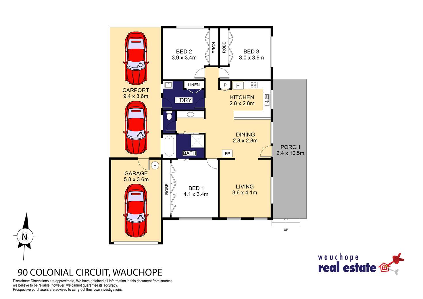 Floorplan of Homely house listing, 90 Colonial Circuit, Wauchope NSW 2446