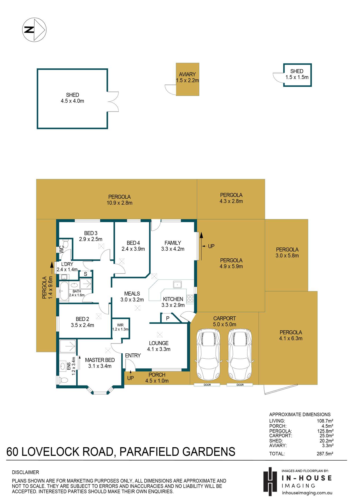 Floorplan of Homely house listing, 60 Lovelock Road, Parafield Gardens SA 5107