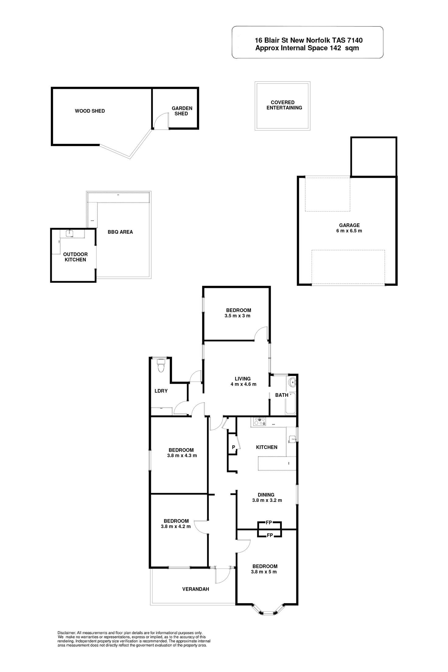 Floorplan of Homely house listing, 16 Blair Street, New Norfolk TAS 7140