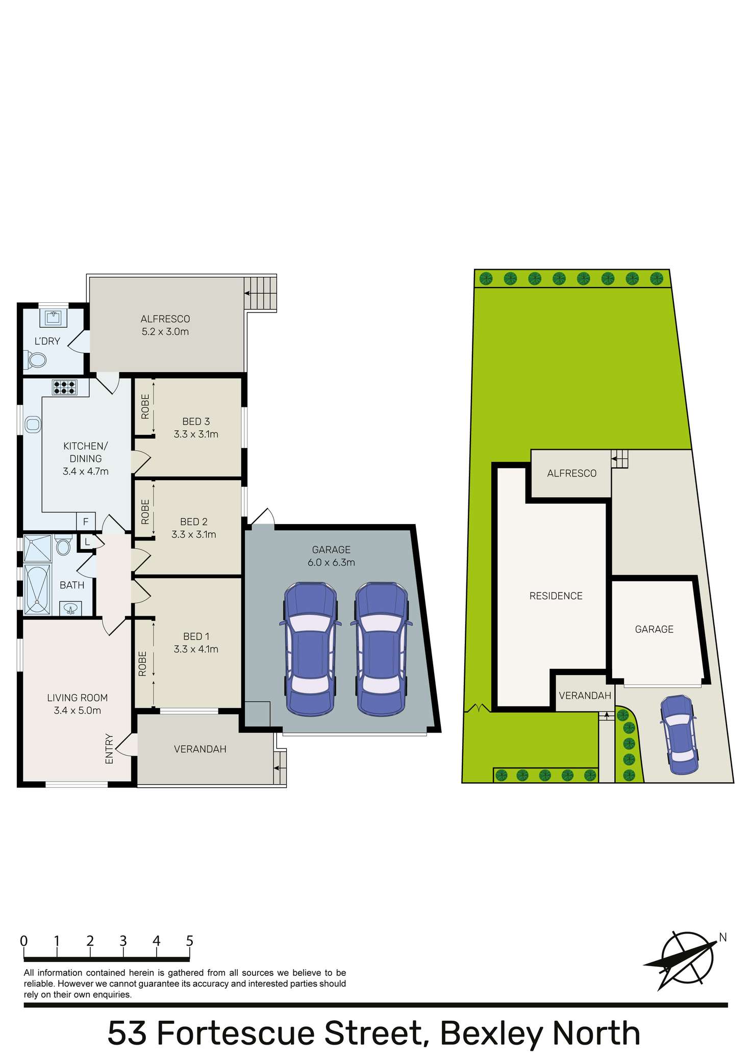 Floorplan of Homely house listing, 53 Fortescue Street, Bexley North NSW 2207