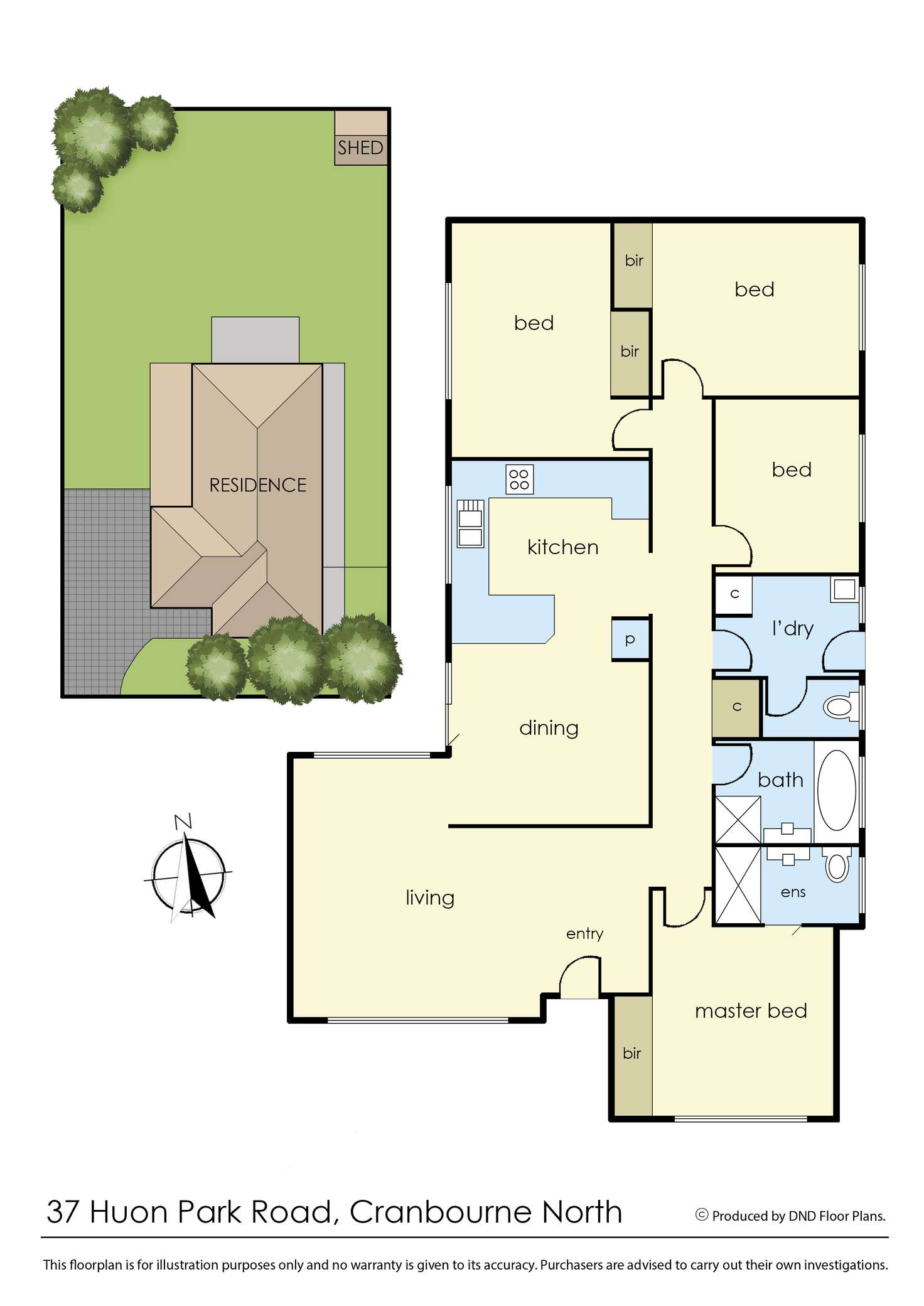 Floorplan of Homely house listing, 37 Huon Park Road, Cranbourne North VIC 3977