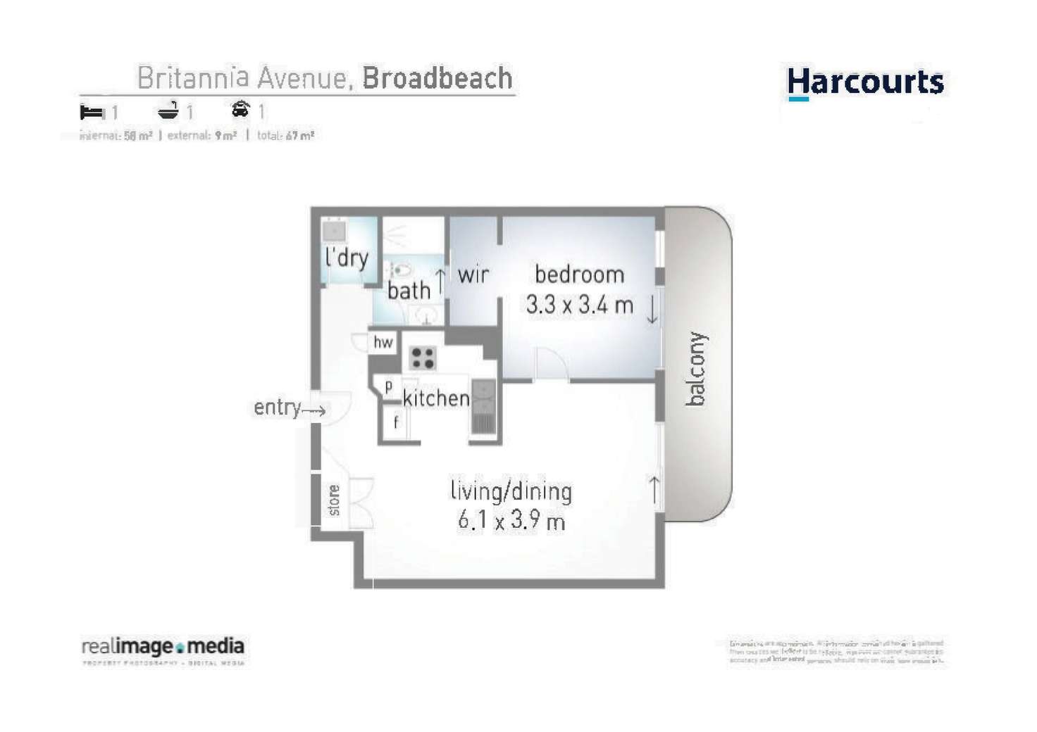 Floorplan of Homely unit listing, 21/4-6 Britannia Avenue, Broadbeach QLD 4218
