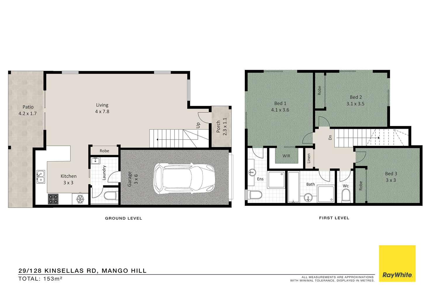 Floorplan of Homely townhouse listing, 31/128 Kinsellas Road East, Mango Hill QLD 4509