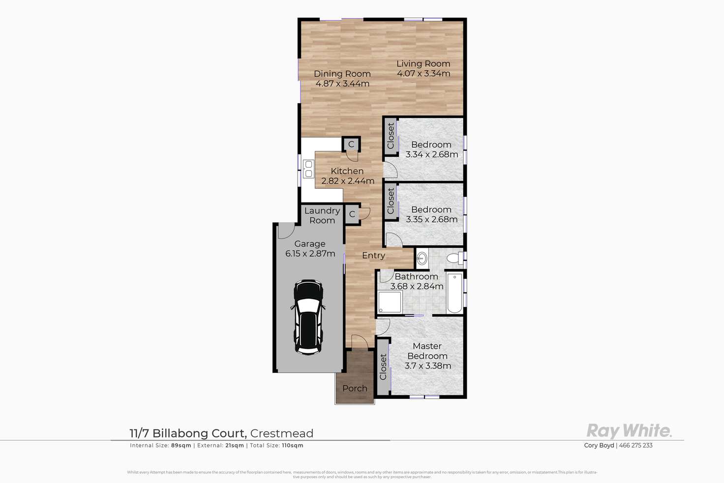 Floorplan of Homely house listing, 11/7 Billabong Drive, Crestmead QLD 4132