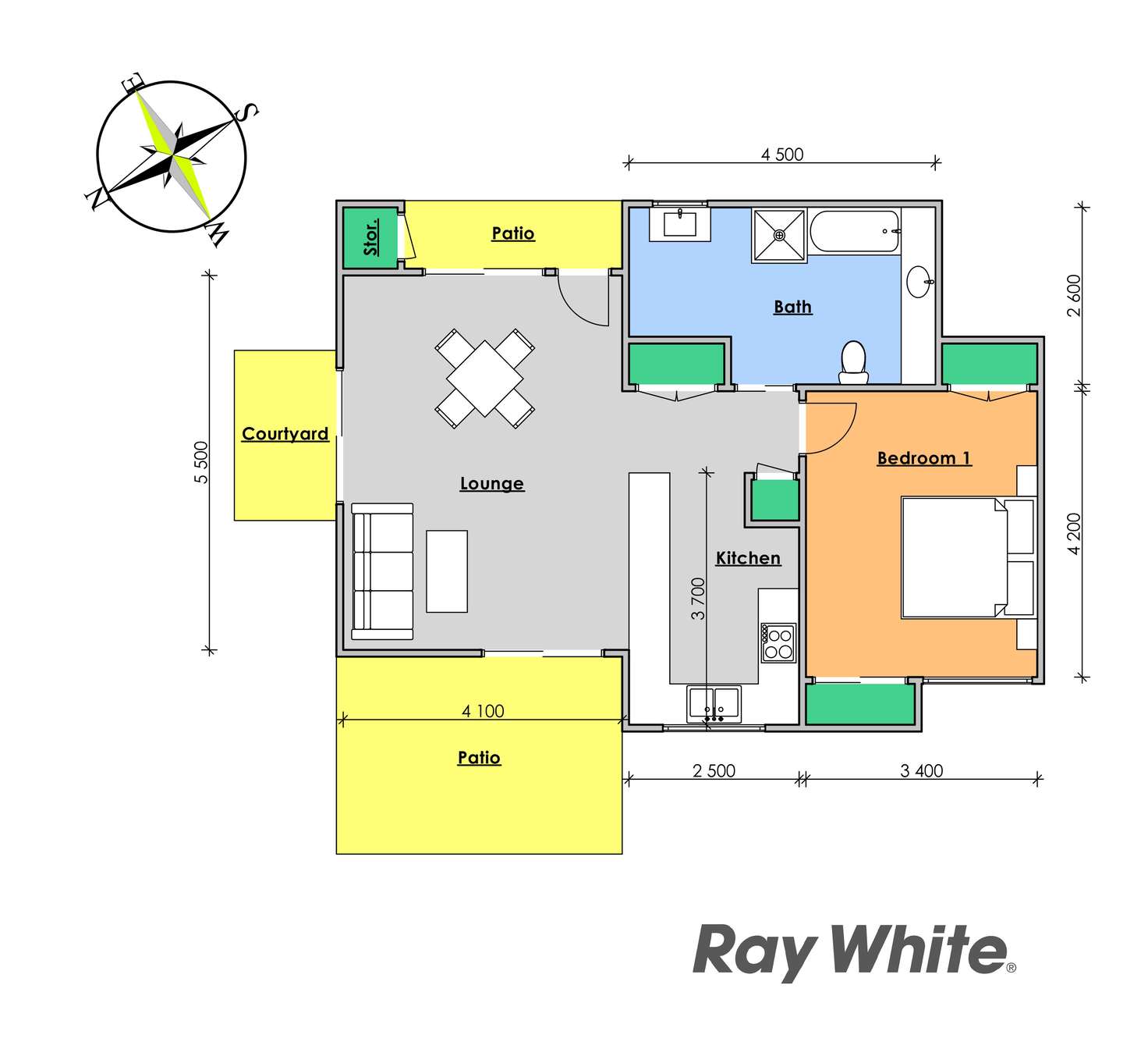 Floorplan of Homely unit listing, 12/7 'Nulama Village' Manning River Drive, Taree NSW 2430