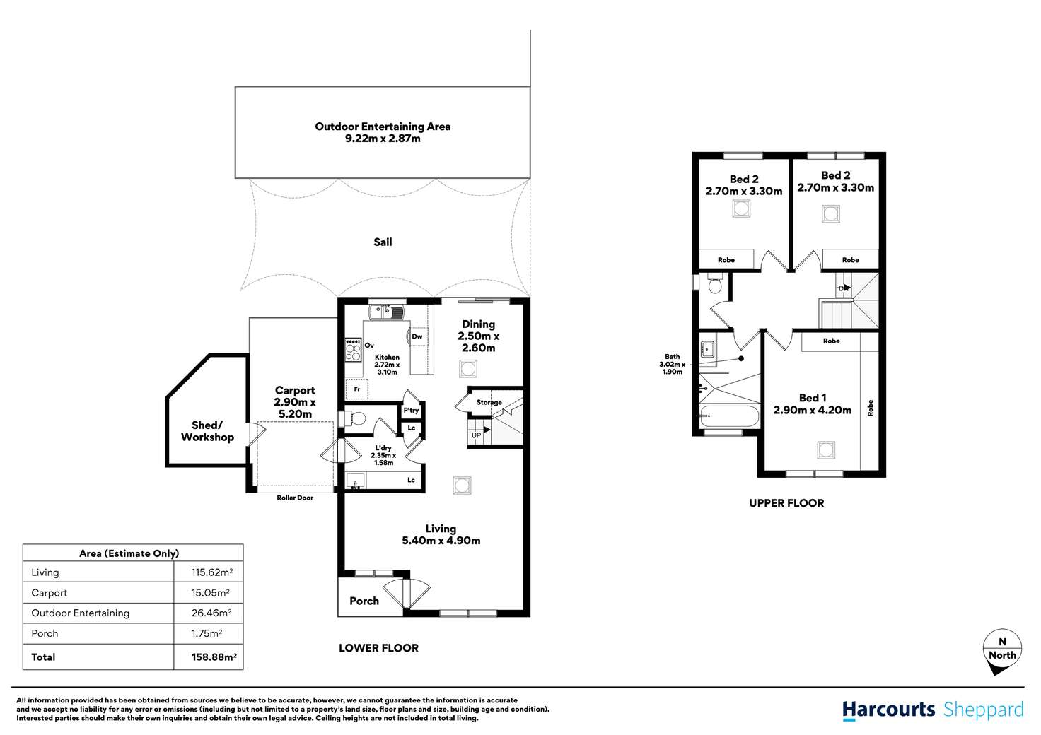 Floorplan of Homely house listing, 1/9 Yorktown Crescent, Henley Beach South SA 5022