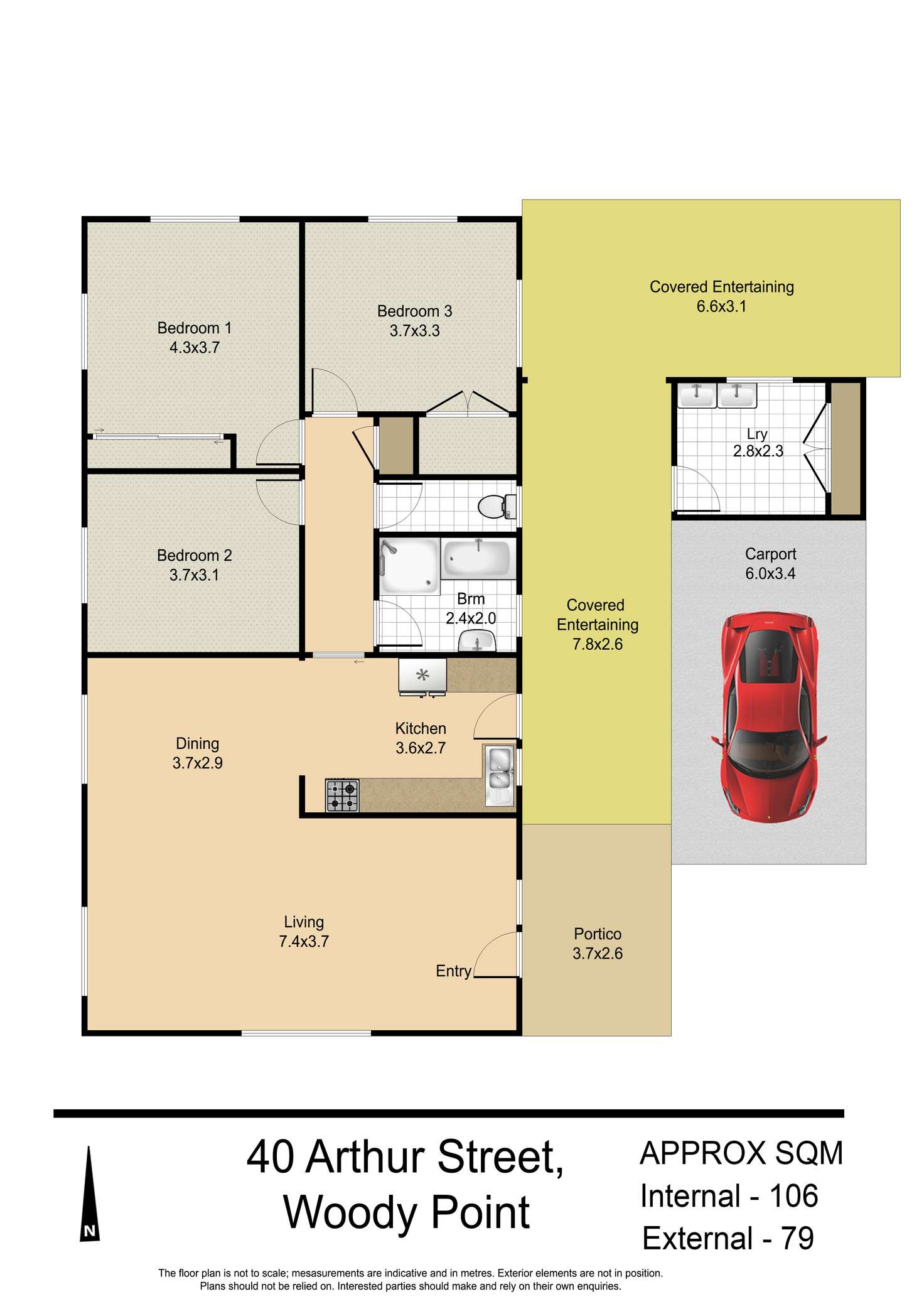 Floorplan of Homely house listing, 40 Arthur Street, Woody Point QLD 4019