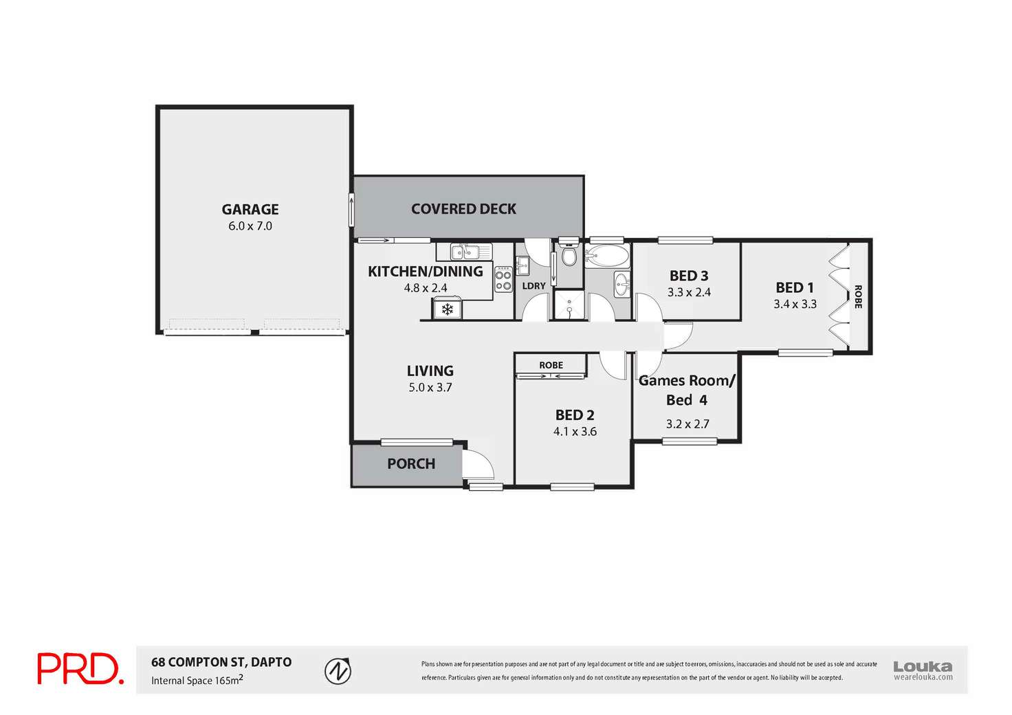 Floorplan of Homely house listing, 68 Compton Street, Dapto NSW 2530
