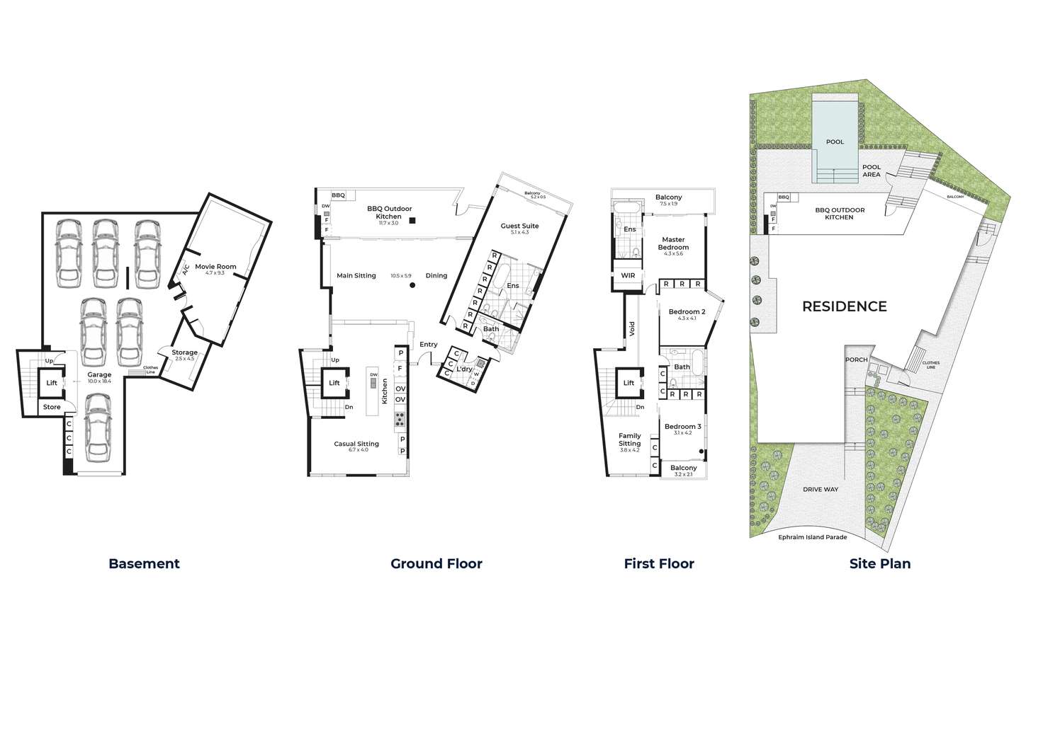 Floorplan of Homely house listing, Beach House 13 Ephraim Island, Paradise Point QLD 4216