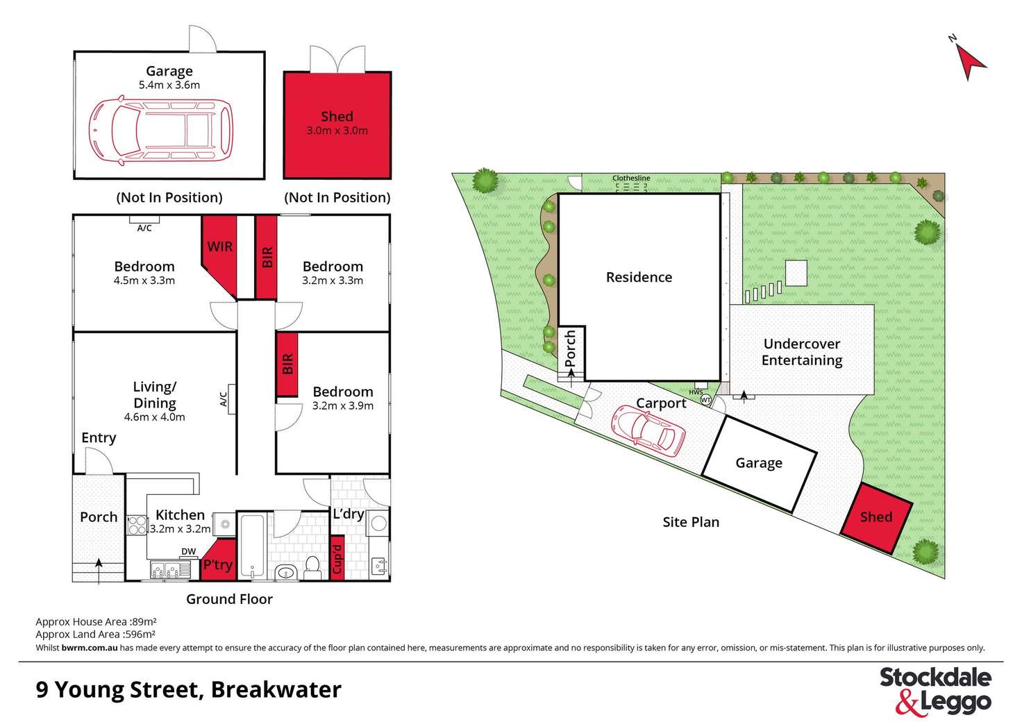 Floorplan of Homely house listing, 9 Young Street, Breakwater VIC 3219