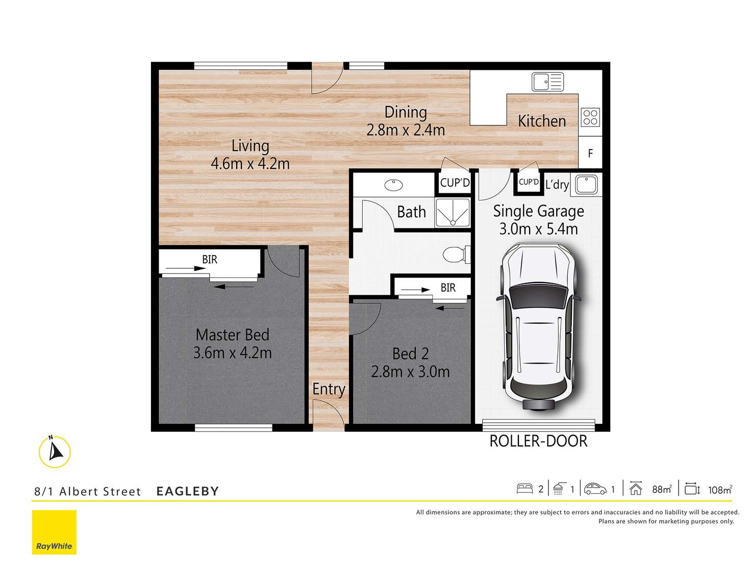 Floorplan of Homely townhouse listing, 8/1 Albert Street, Eagleby QLD 4207