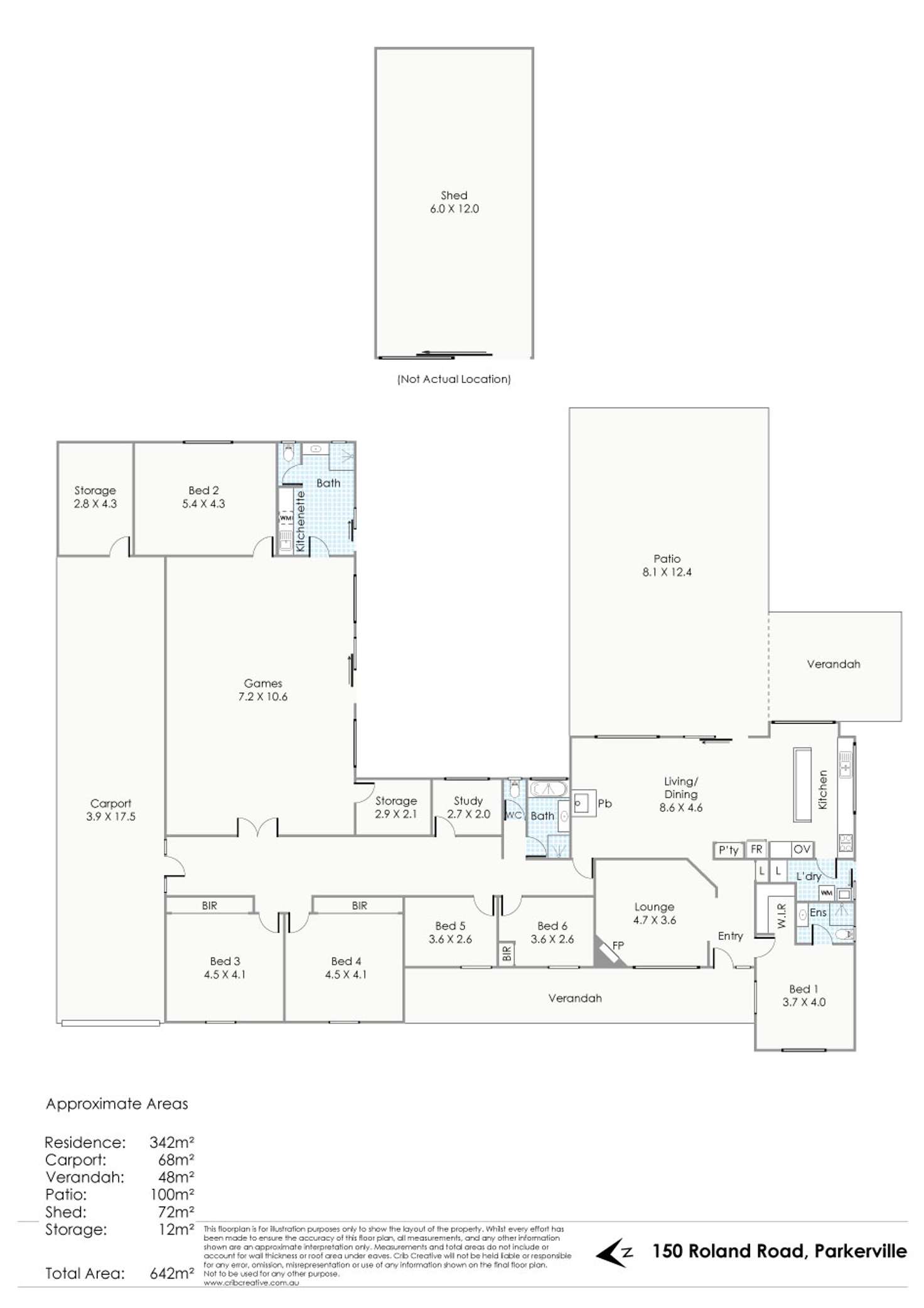 Floorplan of Homely house listing, 150 Roland Road, Parkerville WA 6081
