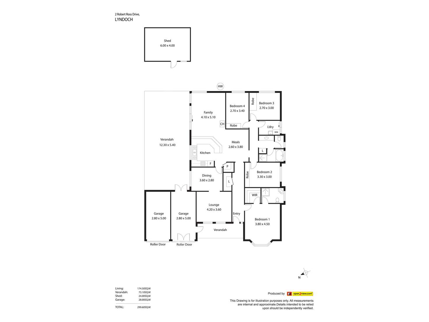 Floorplan of Homely house listing, 2 Robert Ross Drive, Lyndoch SA 5351
