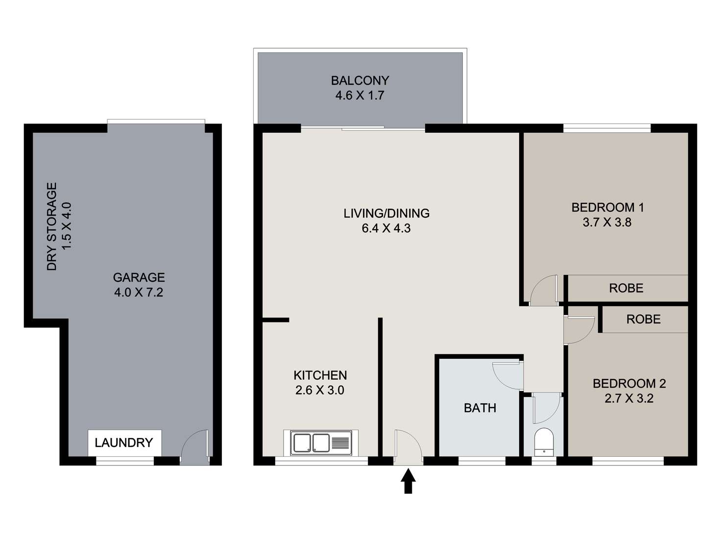 Floorplan of Homely unit listing, 7/92 Broughton Road, Kedron QLD 4031
