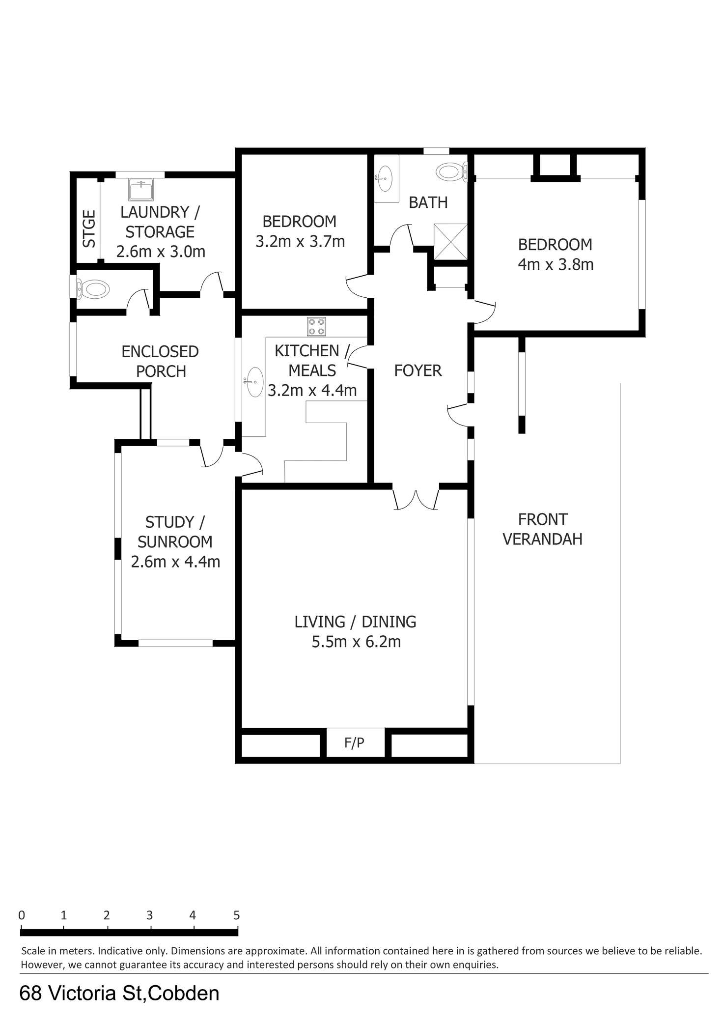 Floorplan of Homely house listing, 68 Victoria Street, Cobden VIC 3266