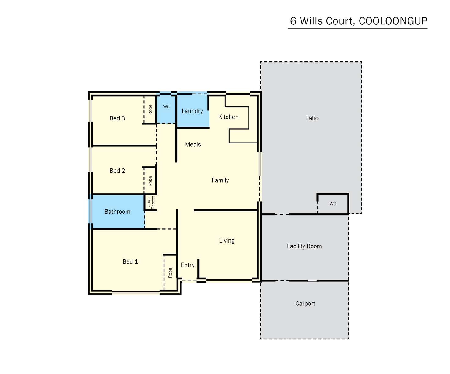 Floorplan of Homely house listing, 6 Wills Court, Cooloongup WA 6168