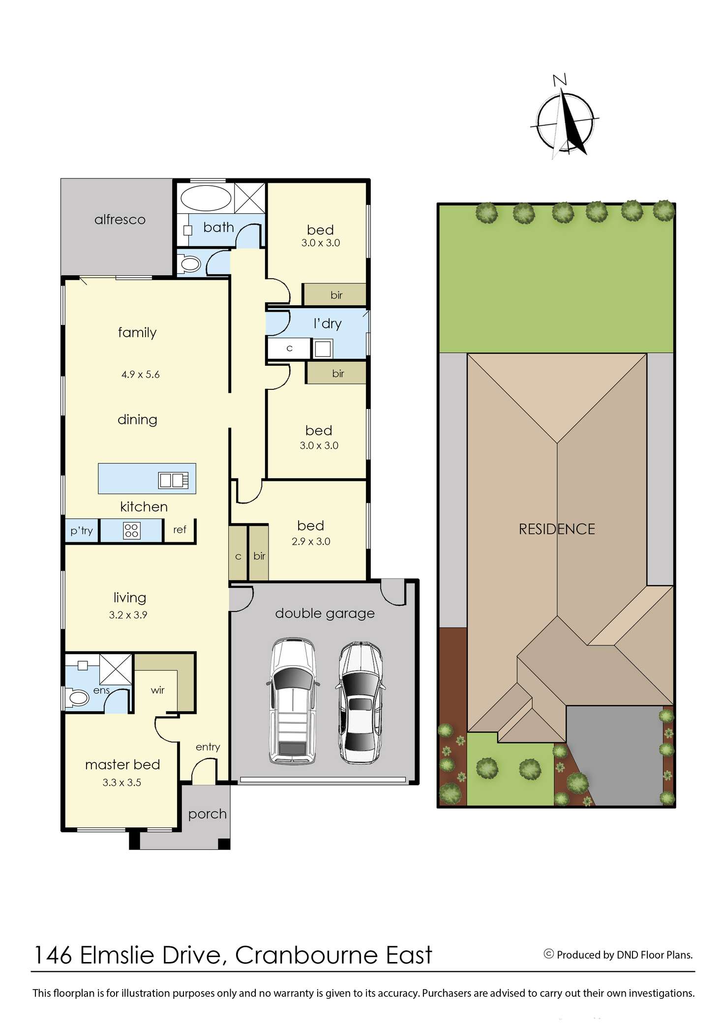 Floorplan of Homely house listing, 146 Elmslie Drive, Cranbourne East VIC 3977