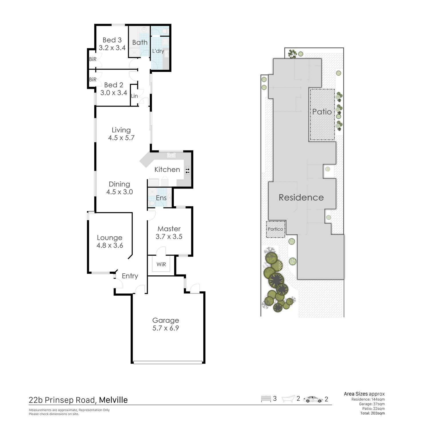 Floorplan of Homely house listing, 22B Prinsep Road, Melville WA 6156