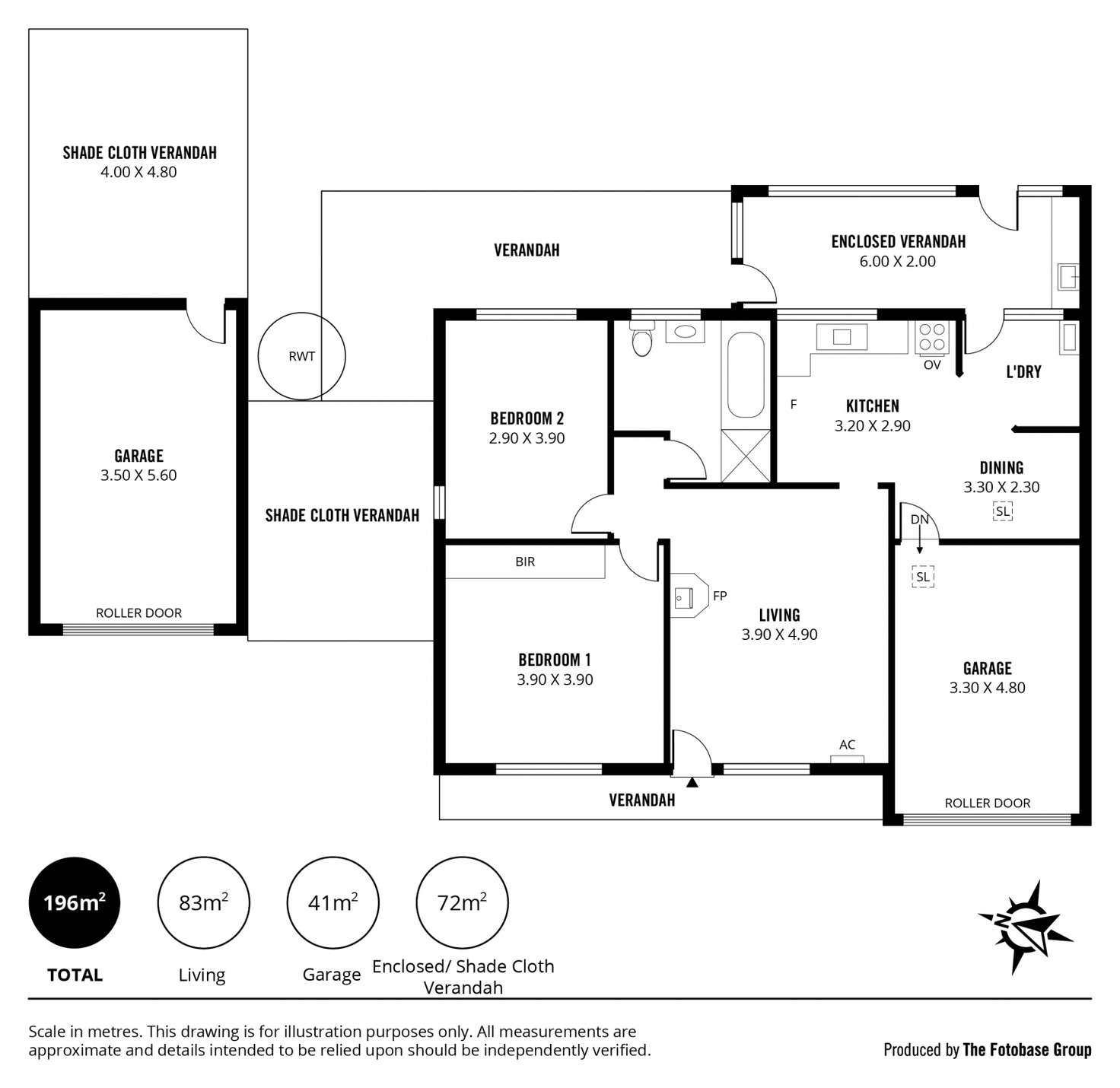 Floorplan of Homely house listing, 1/3 Chenoweth Street, Aldinga Beach SA 5173
