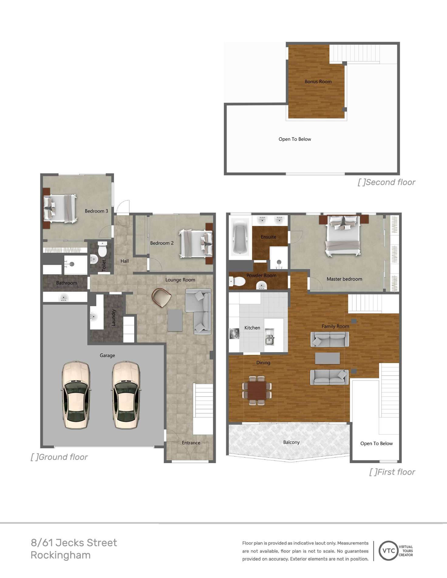 Floorplan of Homely townhouse listing, 8/61 Jecks Street, Rockingham WA 6168