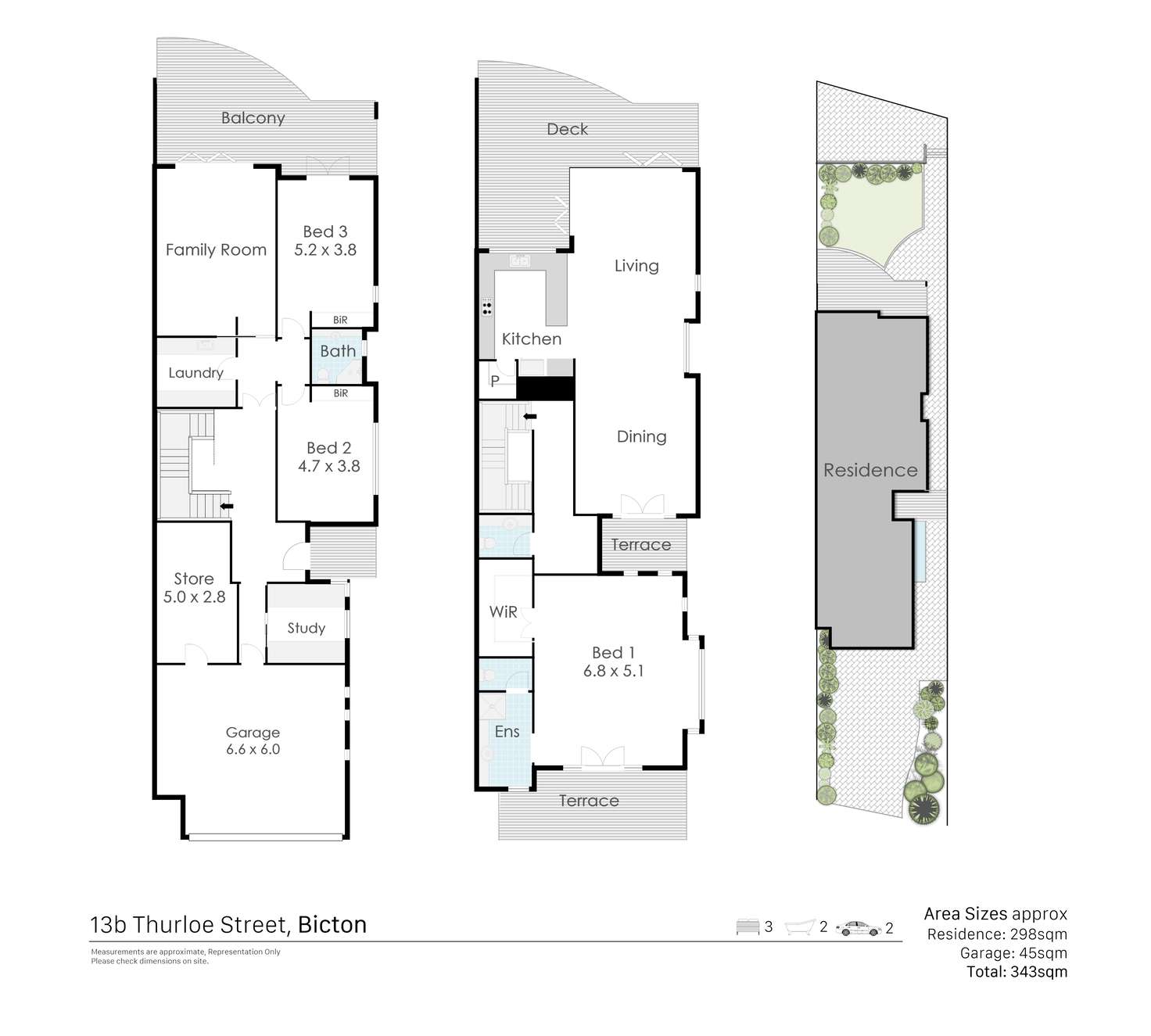 Floorplan of Homely house listing, 13b Thurloe St, Bicton WA 6157