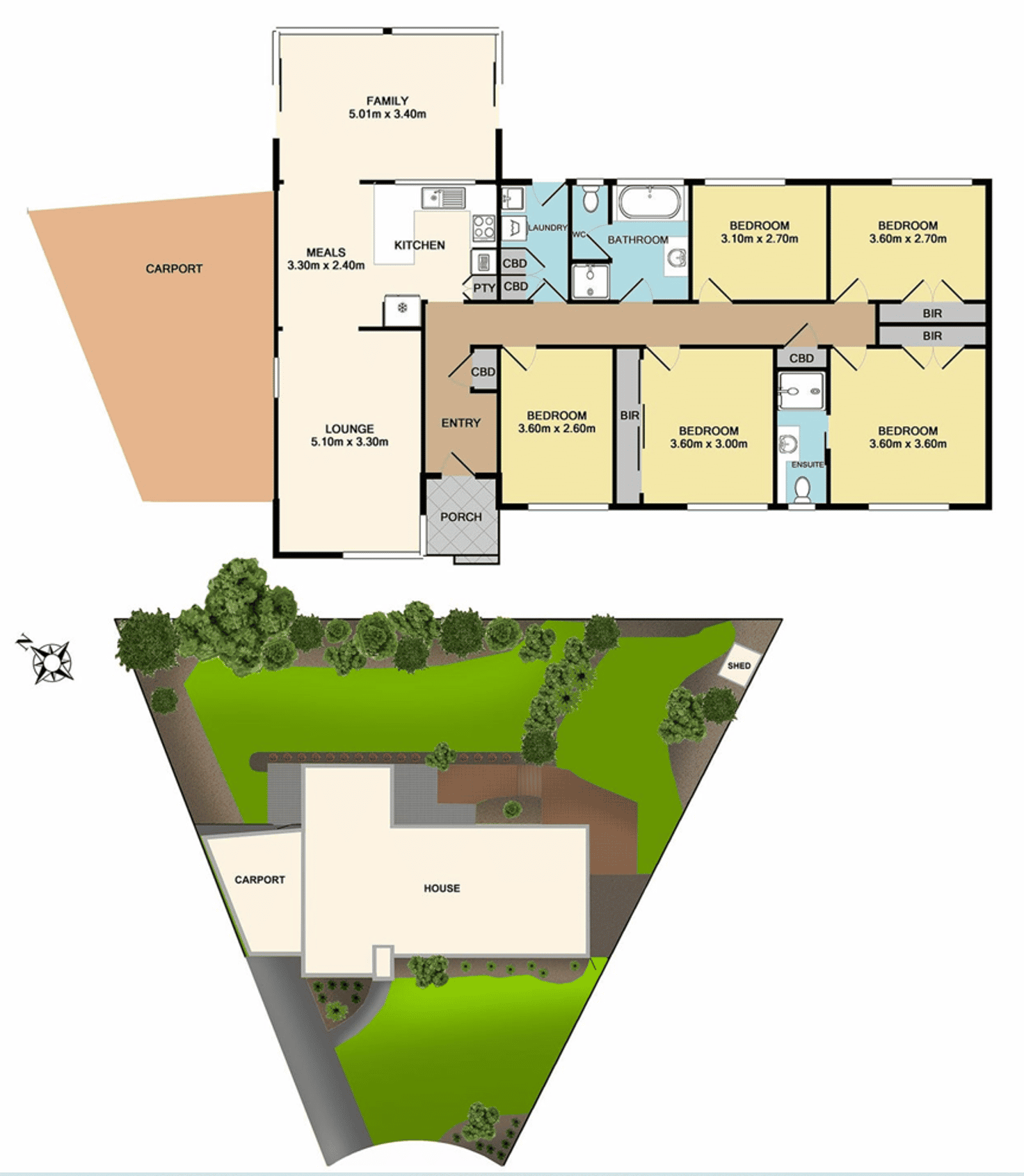 Floorplan of Homely house listing, 5 Knight Court, Ferntree Gully VIC 3156