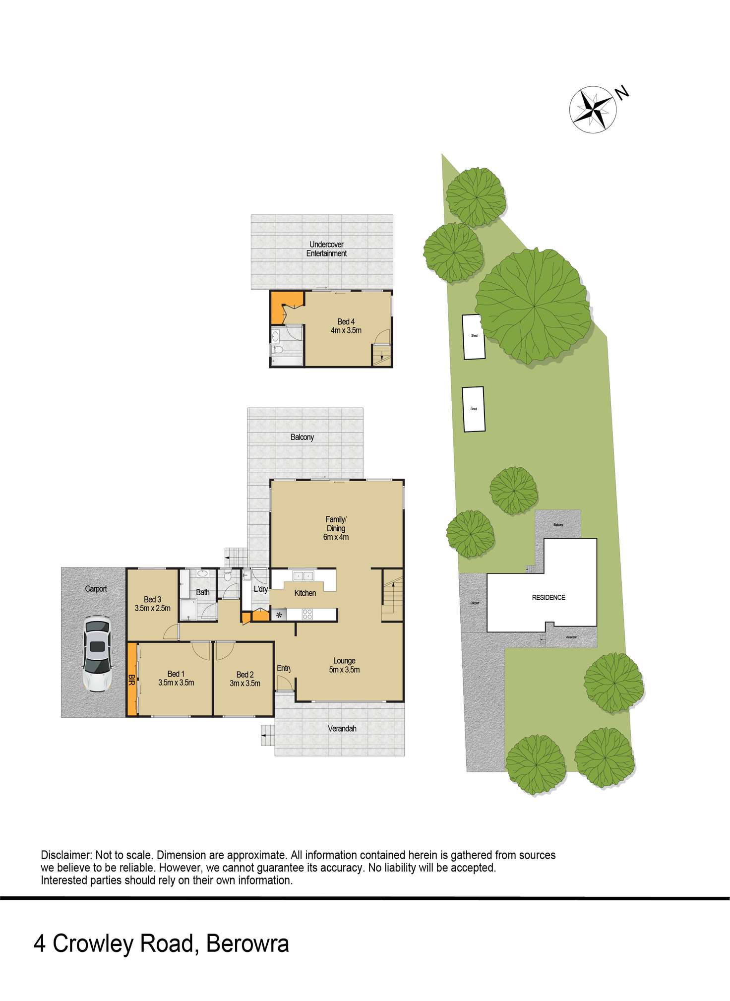 Floorplan of Homely house listing, 4 Crowley Road, Berowra NSW 2081