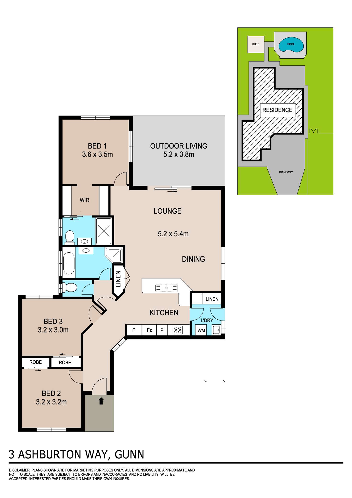Floorplan of Homely house listing, 3 Ashburton Way, Gunn NT 832