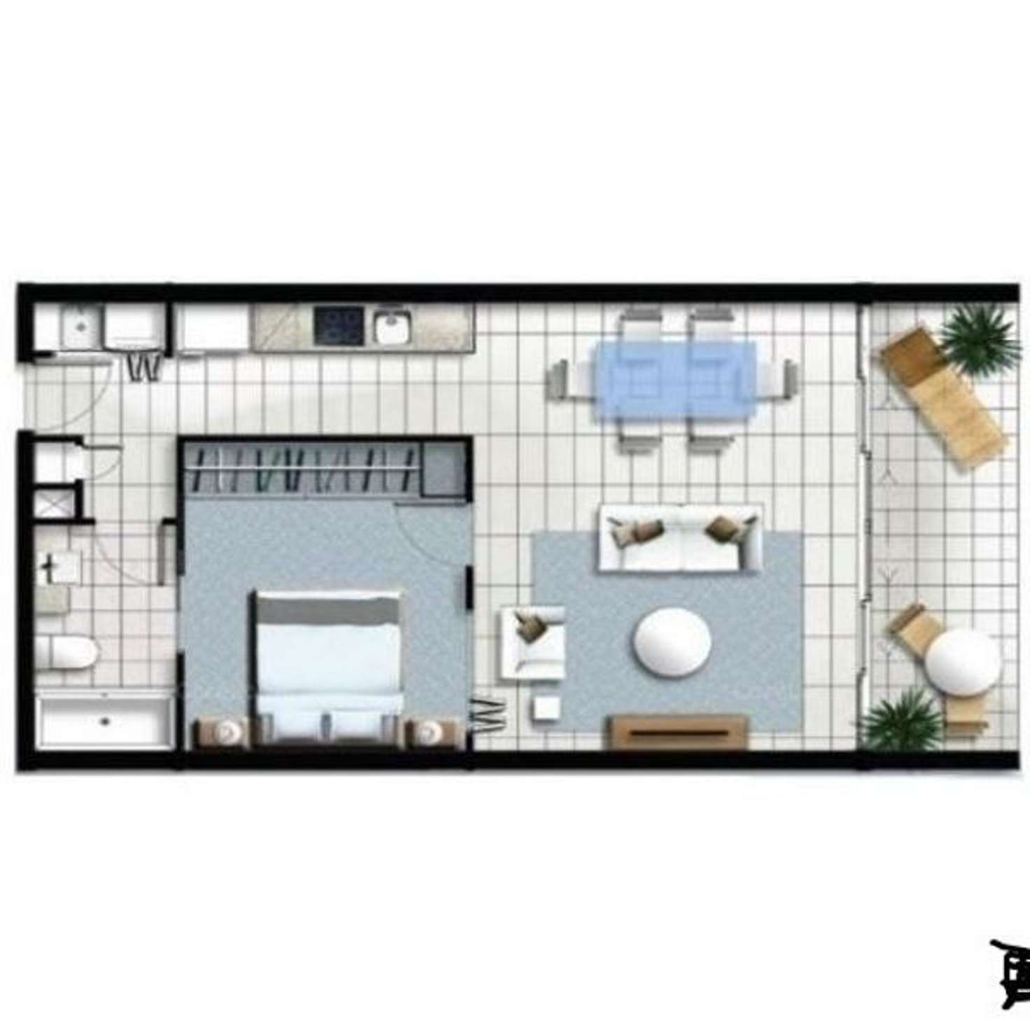 Floorplan of Homely apartment listing, 301/33-37 Madang Crescent, Runaway Bay QLD 4216