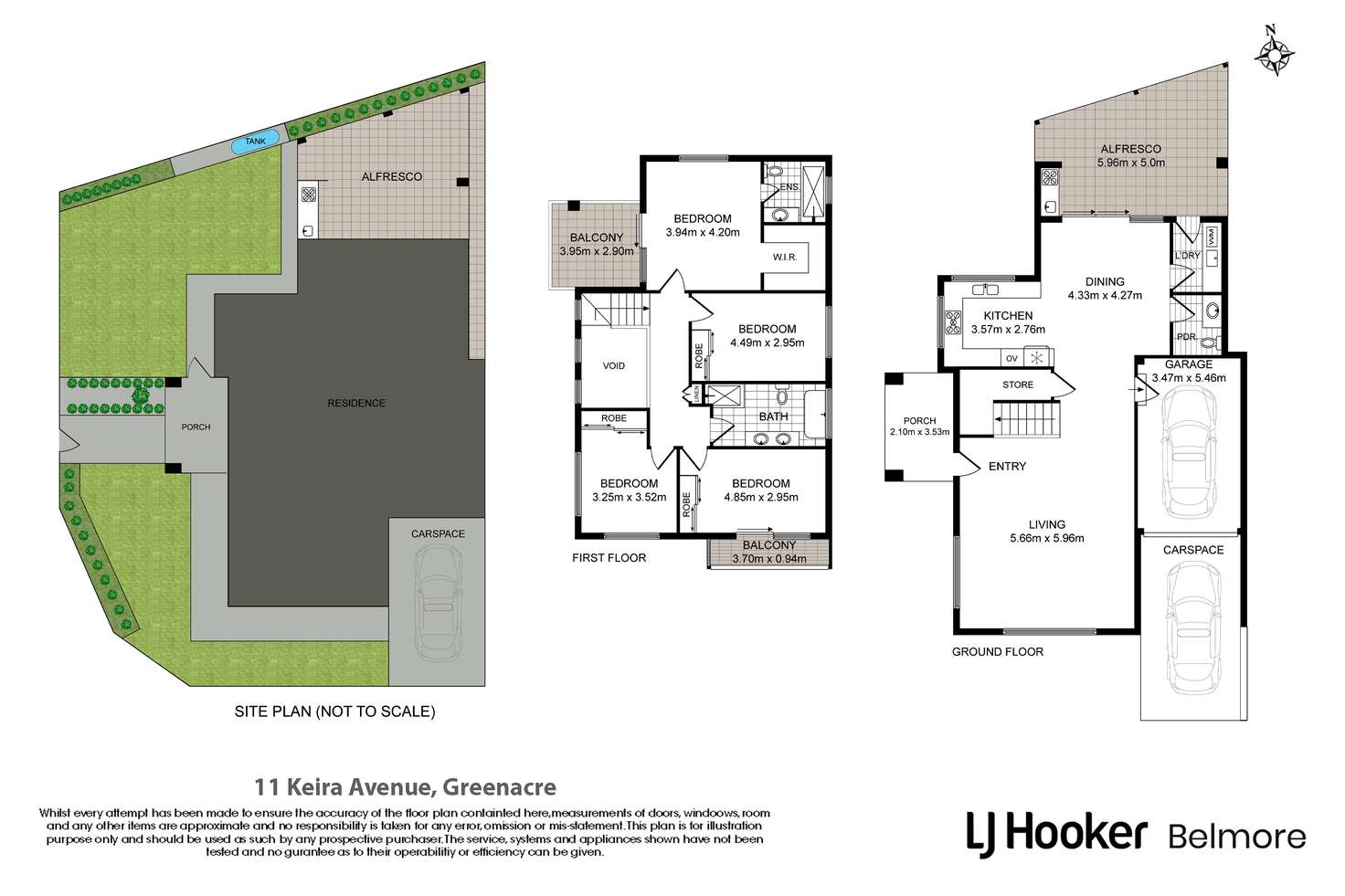 Floorplan of Homely semiDetached listing, 11 Keira Avenue, Greenacre NSW 2190